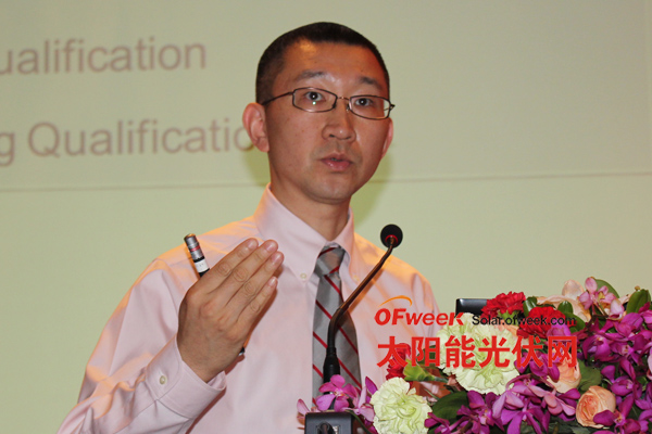 應(yīng)用材料公司中國(guó)區(qū)太陽能市場(chǎng)和銷售部的產(chǎn)品總監(jiān)祝波