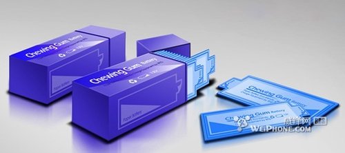 實(shí)用又美觀 一次一片的口香糖電池